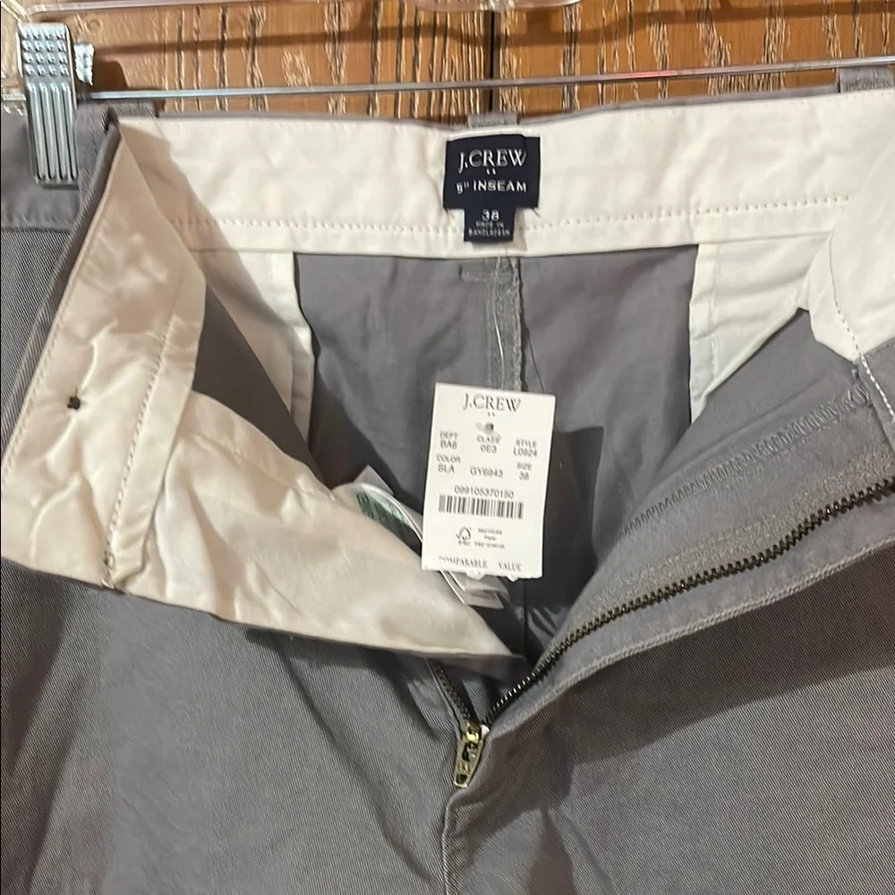 J. Crew Men's Gray Flat Front Shorts